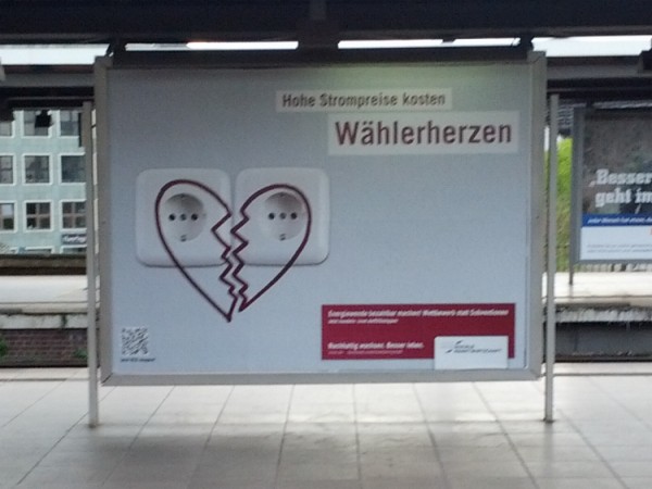 Plakat am Berliner Hauptbahnhof September/Oktober 2012; Quelle: Piksa